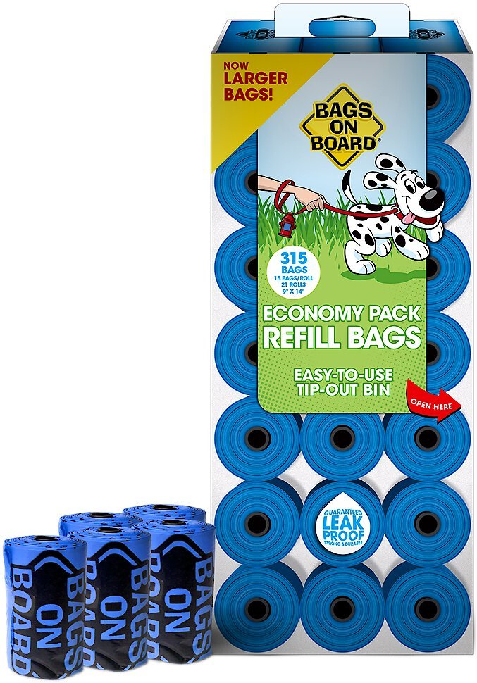 BAGS ON BOARD Bag Refill Pack, 315 