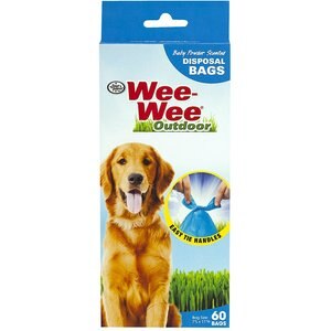 Four Paws Wee-Wee Dog Disposable Waste Bags, 60 count