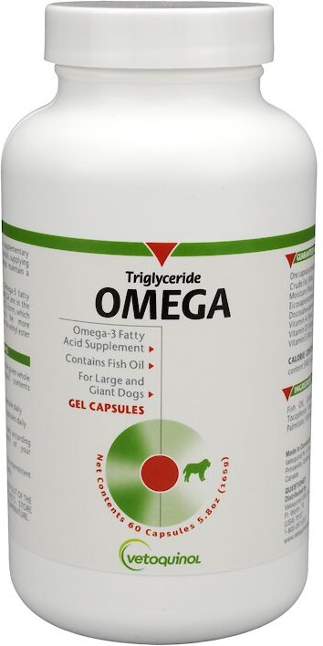 VETOQUINOL Triglyceride OMEGA Omega-3 Fatty Acids Large & Giant Breed Supplement for Dogs, 60 Chewy.com