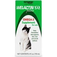 Nutramax Welactin Omega-3 Liquid Skin & Coat Supplement for Cats, 4-oz bottle
