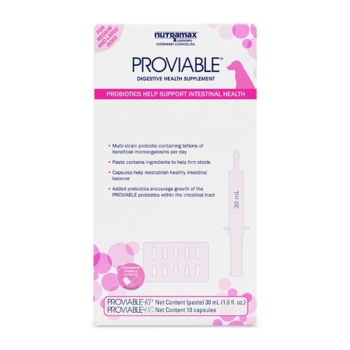 NUTRAMAX Proviable Kit Medication for Diarrhea for Cats & Dogs, 30mL