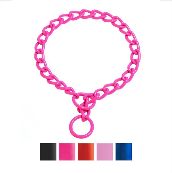 Platinum Pets Chain Training Dog Collar, Bubblegum Pink, X-Large, 4 mm slide 1 of 7