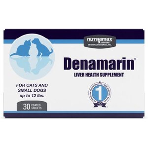 Nutramax Denamarin Tablets Liver Supplement for Cats & Dogs, 30 count