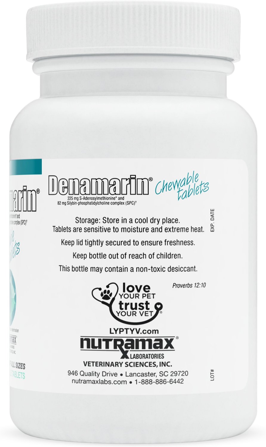 NUTRAMAX Denamarin Chewable Tablets Dog Supplement (Free Shipping) Chewy