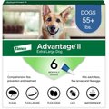 Advantage II Flea Spot Treatment for Dogs, over 55 lbs, 6 Doses (6-mos. supply)