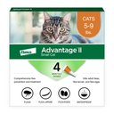 Advantage II Flea Spot Treatment for Cats, 5-9 lbs, & Ferrets, 4 Doses (4-mos. supply)