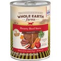 Whole Earth Farms Grain-Free Hearty Beef Stew Canned Dog Food, 12.7-oz, case of 12