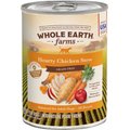 Whole Earth Farms Grain-Free Hearty Chicken Stew Canned Dog Food, 12.7-oz, case of 12