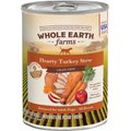 Whole Earth Farms Grain-Free Hearty Turkey Stew Canned Dog Food, 12.7-oz, case of 12