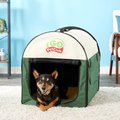 Go Pet Club Single Door Collapsible Soft-Sided Dog Crate, Green, 32 inch