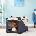 Precision Pet Products 4-Door Collapsible Soft-Sided Dog Crate
