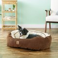 Precision Pet Products Gusset Daydreamer Bolster Cat & Dog Bed, Chocolate, Large