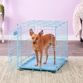 MidWest iCrate Single Door Collapsible Wire Dog Crate, Blue
