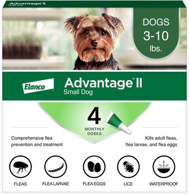 Advantage II Flea Spot Treatment for Dogs, 3-10 lbs, slide 1 of 1
