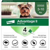 Advantage II Flea Spot Treatment for Dogs, 3-10 lbs