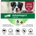 Advantage II Flea Spot Treatment for Dogs, 21-55 lbs, 6 Doses (6-mos. supply)