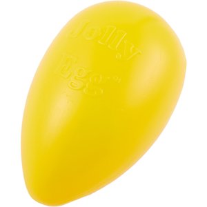 Jolly Pets Jolly Egg Dog Toy, Yellow, 8-in