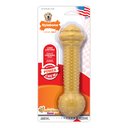 Nylabone Power Chew Peanut Butter Flavored Barbell Durable Dog Chew Toy, Large 