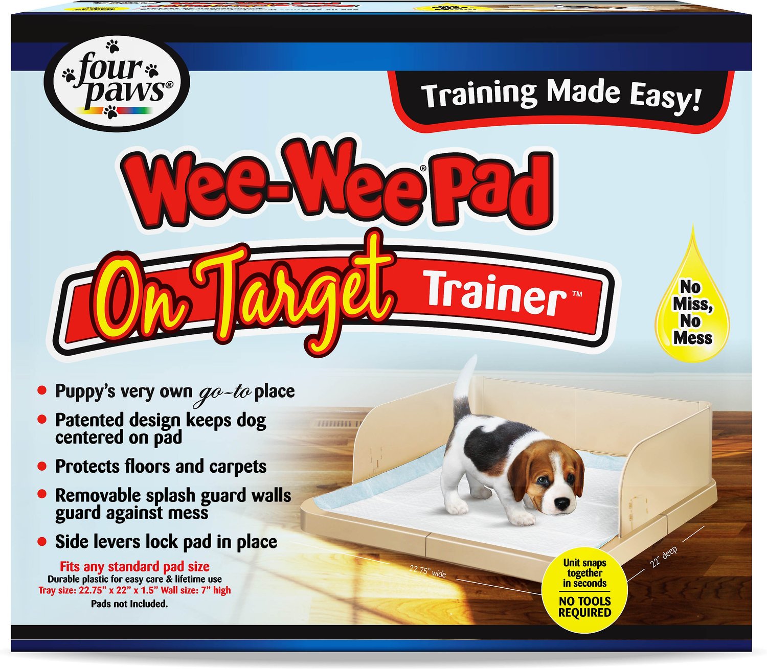puppy keeps missing training pad