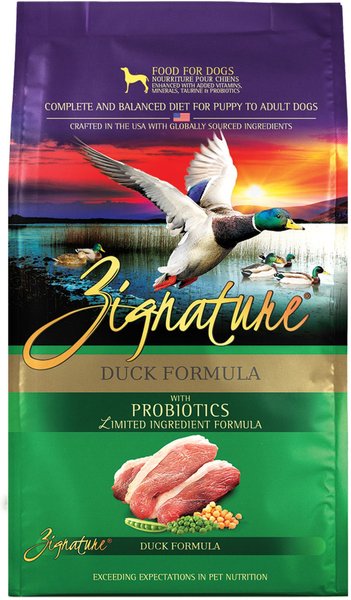Zignature Duck Limited Ingredient Formula Grain-Free Dry Dog Food, 25-lb bag slide 1 of 11