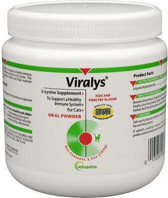 Vetoquinol Viralys Powder Immune Supplement for Cats, slide 1 of 1