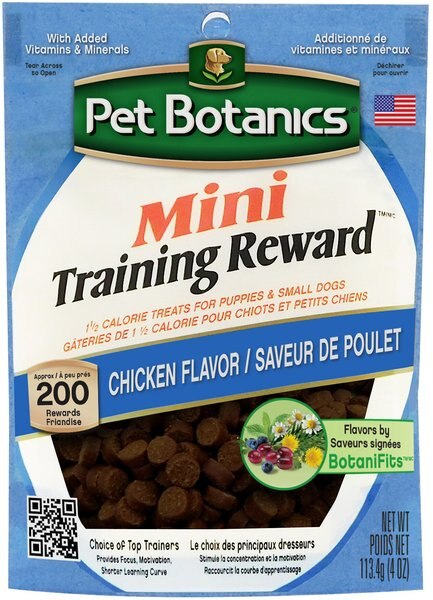 Pet Botanics Mini Training Reward Chicken Flavor Dog Treats, 4-oz bag slide 1 of 5