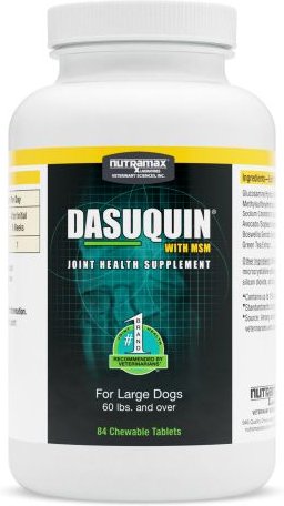 Nutramax Dasuquin with MSM Chewable Tablets Joint Supplement for Large Dogs, 84 count slide 1 of 6