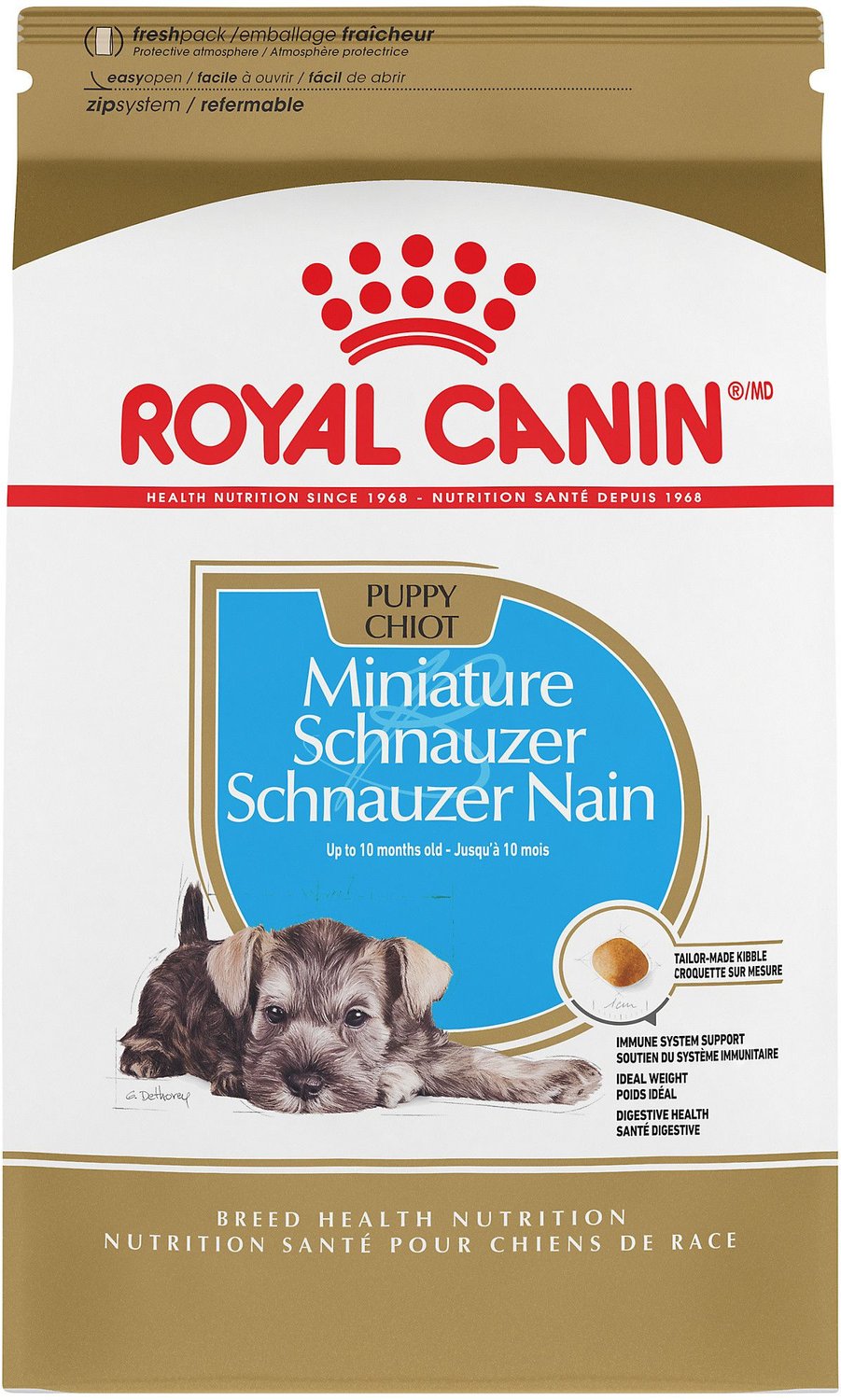 best dog food for miniature schnauzer puppy