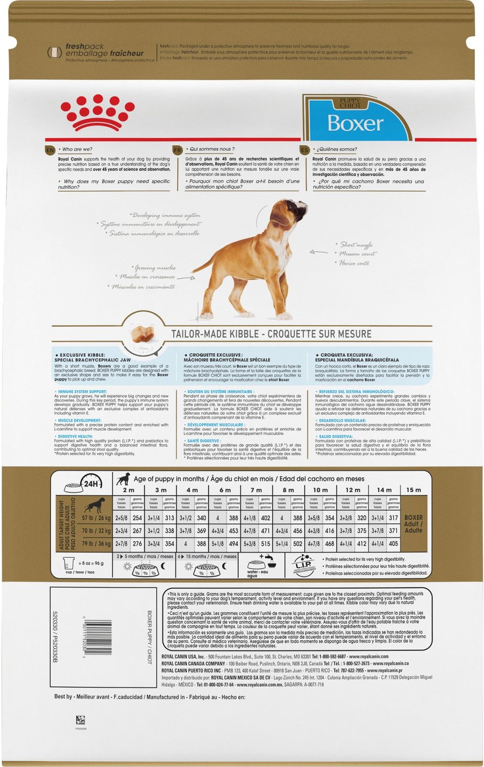 Royal Canin Boxer Puppy Dry Dog Food, 30lb bag