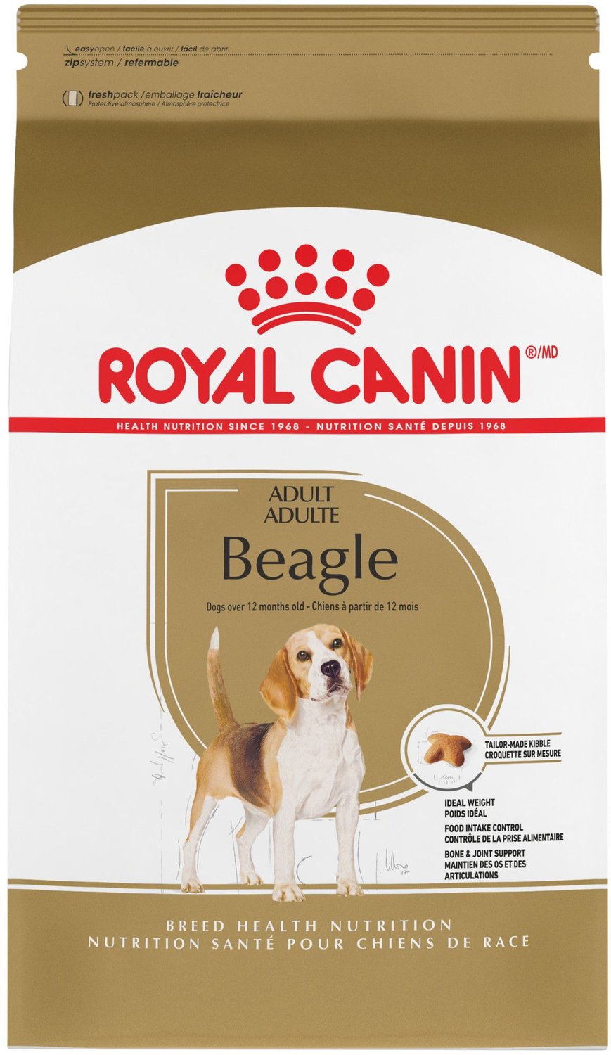 ROYAL CANIN Breed Health Nutrition Beagle Adult Food, 30-lb bag - Chewy.com