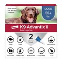 K9 Advantix II Flea & Tick Spot Treatment for Dogs, over 55 lbs, 2 Doses (2-mos. supply)