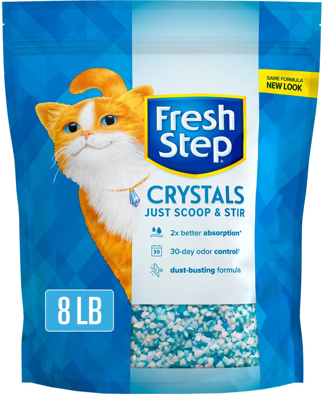 Fresh Step Crystals Cat Litter, 8lb bag