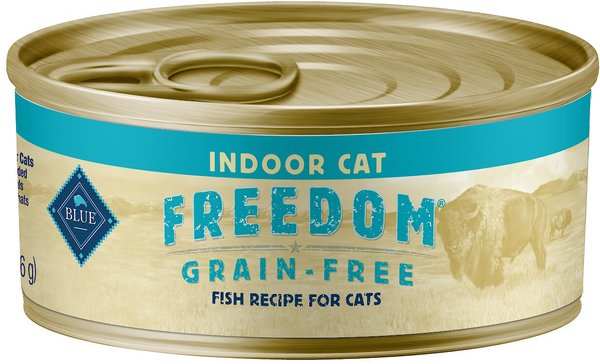 Blue Buffalo Freedom Indoor Adult Fish Recipe Grain-Free Canned Cat Food, 5.5-oz, case of 24 slide 1 of 7