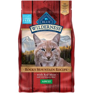 Blue Buffalo Wilderness Rocky Mountain Recipe with Red Meat Adult Grain-Free Dry Cat Food, 4-lb bag