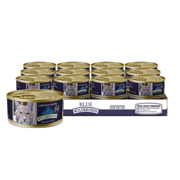 7. Blue Buffalo Wilderness Mature Chicken Recipe Grain-Free Canned Food