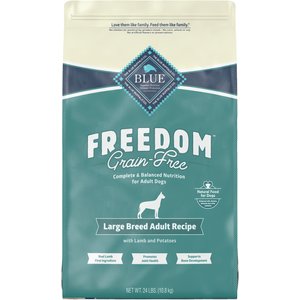 Blue Buffalo Freedom Large Breed Adult Lamb Recipe Grain-Free Dry Dog Food, 24-lb bag