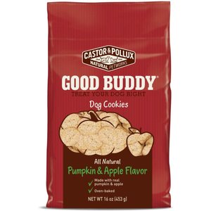 Castor & Pollux Good Buddy Pumpkin & Apple Flavor Cookies Dog Treats, 16-oz bag