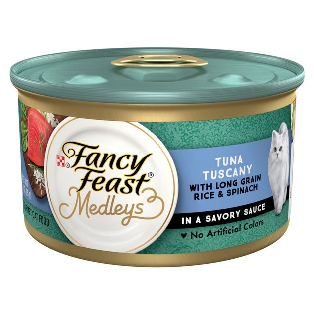 FANCY FEAST Medleys Tuna Tuscany Canned Cat Food, 3oz, case of 24