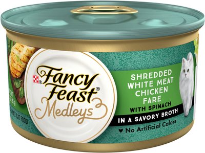 Fancy Feast Medleys Shredded White Meat Chicken Fare Canned Cat Food, slide 1 of 1