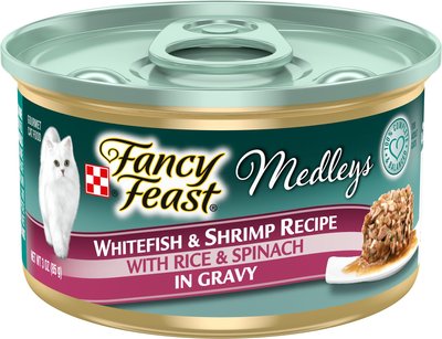 Fancy Feast Medleys Tastemakers Whitefish & Shrimp Recipe Canned Cat Food, slide 1 of 1