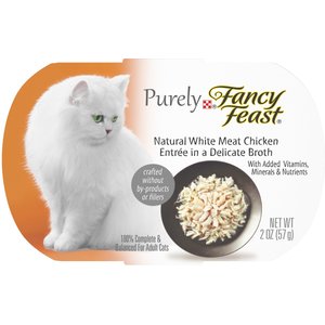 Fancy Feast Purely White Meat Chicken Wet Cat Food, 2-oz tray, case of 10