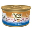 Fancy Feast Gravy Lovers Ocean Whitefish & Tuna Feast in Sauteed Seafood Flavor Gravy Canned Cat Food, 3-oz, case of 24