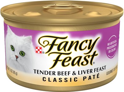 Fancy Feast Classic Tender Beef & Liver Feast Canned Cat Food, slide 1 of 1