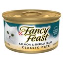 Fancy Feast Classic Salmon & Shrimp Feast Canned Cat Food, 3-oz, case of 24