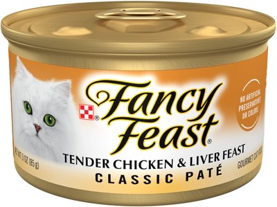5. Fancy Feast Classic Tender Liver & Chicken Feast Canned Cat Food