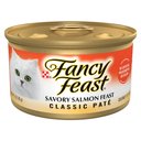 Fancy Feast Classic Savory Salmon Feast Canned Cat Food, 3-oz, case of 24