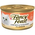 Fancy Feast Flaked Chicken & Tuna Feast Canned Cat Food, 3-oz, case of 24