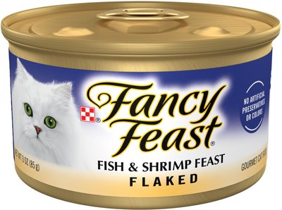 Fancy Feast Flaked Fish & Shrimp Feast Canned Cat Food, slide 1 of 1