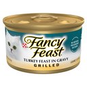 Fancy Feast Grilled Turkey Feast in Gravy Canned Cat Food, 3-oz, case of 24