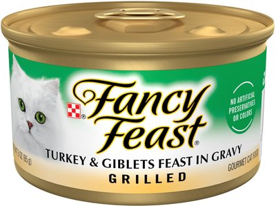 Fancy Feast Grilled Turkey & Giblets Feast in Gravy Canned Cat Food, slide 1 of 1